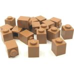 LEGO Orjinal Aksesuar Custom Moc Creator Brick 1 X 1 Açık Kahverengi Tuğla