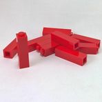 LEGO Orjinal Aksesuar Custom Moc Creator Brick 1 X 1 X 3 Kırmızı Tuğla