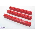 LEGO Orjinal Aksesuar Custom Moc Creator Brick 1 X 10 Tuğla Kırmızı