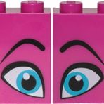 LEGO Orjinal Aksesuar Custom Moc Creator Brick 1 X 2 X 2 Queen Watevra Göz Tuğla