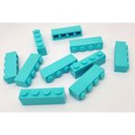 LEGO Orjinal Aksesuar Custom Moc Creator Brick 1 X 4 Tuğla Medium Azure