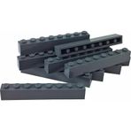 LEGO Orjinal Aksesuar Custom Moc Creator Brick 1 X 8 Tuğla Koyu Gri