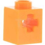 LEGO Orjinal Aksesuar Custom Moc Technic Brick 1 X 1 Axle Delikli Turuncu Tuğla