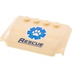 LEGO Orjinal Aksesuar Custom Moc Tuğla Wedge 4 X 6 X 2 Taba Kamyon Rescue Logolu