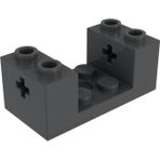 LEGO Orjinal Aksesuar Moc Brick 2 X 4 Axle Delikli Tekerlek Aks Koyu Gri Tuğla