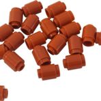 LEGO Orjinal Aksesuar Moc Creator Brick Round 1 X 1 Yuvarlak Tuğla Koyu Turuncu