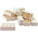 LEGO Orjinal Aksesuar Moc Custom Creator Brick 2 X 4 Tuğla Beyaz