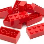 LEGO Orjinal Aksesuar Moc Custom Creator Brick 2 X 4 Tuğla Kırmızı