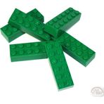 LEGO Orjinal Aksesuar Moc Custom Creator Brick 2 X 6 Tuğla Yeşil