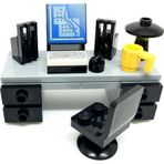LEGO Orjinal Aksesuar Moc Custom Minifigür Modular Building Bina Ofis Bilgisayar Masası