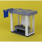 LEGO Orjinal Aksesuar Moc Custom Minifigür Şehir City Modular Building Bina Otobüs Durağı
