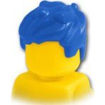 LEGO Orjinal Aksesuar Moc Minifigür Minifigure Kısa Dağınık Mavi Erkek Çocuk Saç