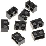 LEGO Orjinal Aksesuar Moc Technic Brick 1 X 2 Pin Çift Delikli Siyah Tuğla