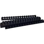 LEGO Orjinal Aksesuar MOC Technic Custom Brick 1 x 16 Pin Delikli Tuğla Siyah