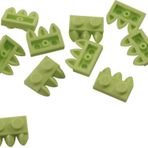 LEGO Orjinal Aksesuar Plate Modified 1 X 2 3lü Pençe Diş Sarımsı Yeşil Düz Tuğla
