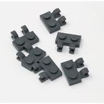 LEGO Orjinal Aksesuar Plate Modified 1 X 2 Çift Yatay Clip Koyu Gri Düz Tuğla