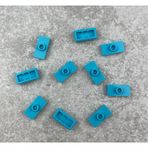 LEGO Orjinal Aksesuar Plate Modified 1 X 2 Jumper Medium Azure Düz Fayans Tuğla