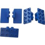LEGO Orjinal Creator Moc Aksesuar Bağlantı Parçası Bracket 1 X 2 - 2 X 4 Mavi