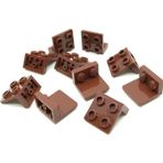 LEGO Orjinal Creator Moc Ters Bağlantı Parçası Bracket 1 X 2 - 2 X 2 Kahverengi