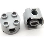 LEGO Orjinal Creator Technic Brick Round 2 X 2 Pin Delikli Yuvarlak Tuğla Gri