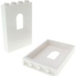 LEGO Orjinal Custom Aksesuar Creator Wall Panel 1 X 4 X 5 Tuğla Kale Duvar Beyaz