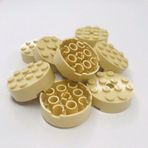 LEGO Orjinal Custom Moc Aksesuar Creator Brick Round 4 X 4 Yuvarlak Tuğla Taba
