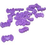 LEGO Orjinal Custom Moc Aksesuar Minifigür Friends Kalpli Saç Süsü Lila