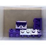 LEGO Orjinal Custom Moc Creator Bağlantı Parçası Bracket 1 X 2 - 1 X 2 Mor