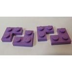 LEGO Orjinal Moc Aksesuar Custom Creator Plate 2 X 2 Corner Düz Köşe Tuğla Lila