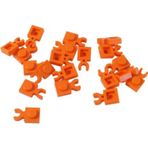 LEGO Orjinal Moc Aksesuar Plate Modified 1 X 1 Turuncu Dikey Clipli Düz Tuğla