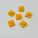 LEGO Orjinal Moc Custom Aksesuar Creator Plate 1 X 1 Düz Tuğla Açık Turuncu