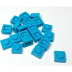 LEGO Orjinal Moc Custom Aksesuar Creator Plate 1 X 1 Düz Tuğla Medium Azure