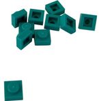 LEGO Orjinal Moc Custom Aksesuar Creator Plate 1 X 1 Düz Tuğla Turkuaz