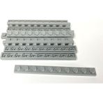 LEGO Orjinal Moc Custom Aksesuar Creator Plate 1 X 10 Düz Uzun Tuğla Açık Gri