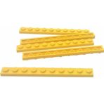 LEGO Orjinal Moc Custom Aksesuar Creator Plate 1 X 10 Düz Uzun Tuğla Sarı