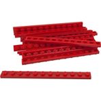 LEGO Orjinal Moc Custom Aksesuar Creator Plate 1 X 12 Düz Uzun Tuğla Kırmızı