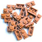 LEGO Orjinal Moc Custom Aksesuar Creator Plate 1 X 2 Düz Tuğla Açık Kahverengi