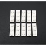 LEGO Orjinal Moc Custom Aksesuar Creator Plate 1 X 3 Düz Tuğla Beyaz