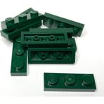 LEGO Orjinal Moc Custom Aksesuar Creator Plate 1 X 3 Düz Tuğla Koyu Yeşil