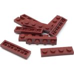 LEGO Orjinal Moc Custom Aksesuar Creator Plate 1 X 4 Düz Tuğla Bordo