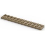 LEGO Orjinal Moc Custom Aksesuar Creator Plate 2 X 12 Uzun Düz Tuğla Koyu Taba