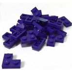 LEGO Orjinal Moc Custom Aksesuar Creator Plate 2 X 2 Corner Düz Köşe Tuğla Mor