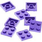 LEGO Orjinal Moc Custom Aksesuar Creator Plate 2 X 2 Düz Tuğla Koyu Mor