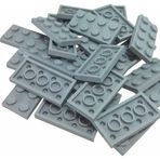 LEGO Orjinal Moc Custom Aksesuar Creator Plate 2 X 4 Düz Tuğla Açık Gri