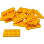 LEGO Orjinal Moc Custom Aksesuar Creator Plate 2 X 4 Düz Tuğla Açık Turuncu