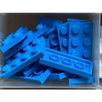LEGO Orjinal Moc Custom Aksesuar Creator Plate 2 X 4 Düz Tuğla Dark Azure