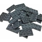 LEGO Orjinal Moc Custom Aksesuar Creator Plate 2 X 4 Düz Tuğla Koyu Gri
