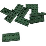 LEGO Orjinal Moc Custom Aksesuar Creator Plate 2 X 4 Düz Tuğla Sand Green