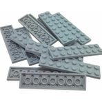 LEGO Orjinal Moc Custom Aksesuar Creator Plate 2 X 8 Düz Tuğla Açık Gri
