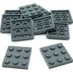 LEGO Orjinal Moc Custom Aksesuar Creator Plate 3 X 3 Kare Düz Tuğla Koyu Gri